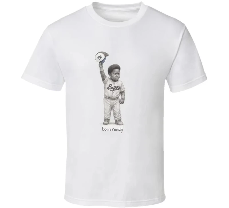Camiseta Born Ready Vladimir Vlad Guerrero Jr, elegante camisa de manga corta de algodón puro para hombres y mujeres