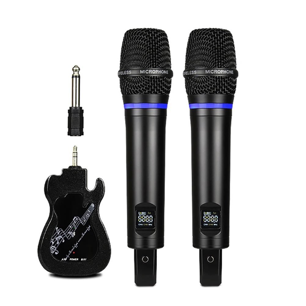 

Wireless Microphone USB RCA MIC Handheld UHF Mic with Receiver for KTV Karaoke Party