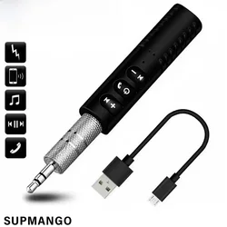 Wireless Bluetooth Compatible 5.0 Receiver Transmitter Adapter 3.5mm Jack For Car Music Audio Aux Headphone Reciever Handsfree