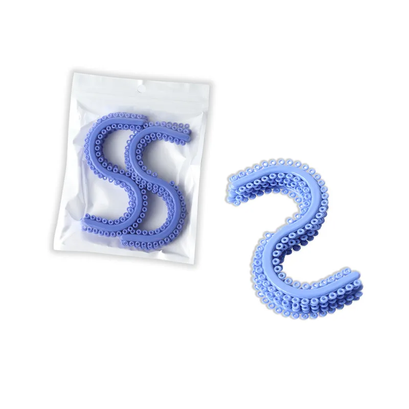 750Pcs/Bag Separation Tie Natural Rubber Bands For Brace S Shape Dental Orthodontic Elastic Plastic O Rings CE Certificated