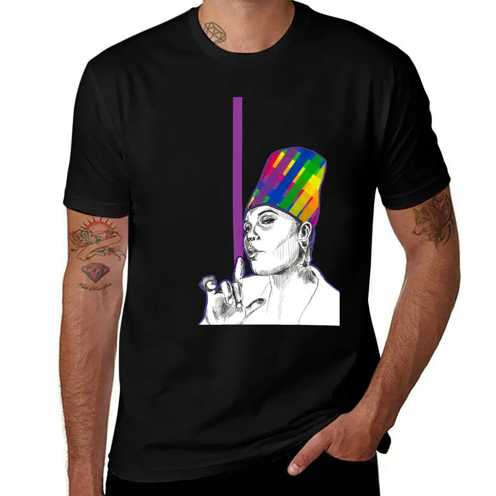 

Queen Latifah T-Shirt cotton t shirt man cotton tshirt 100% T-Shirt