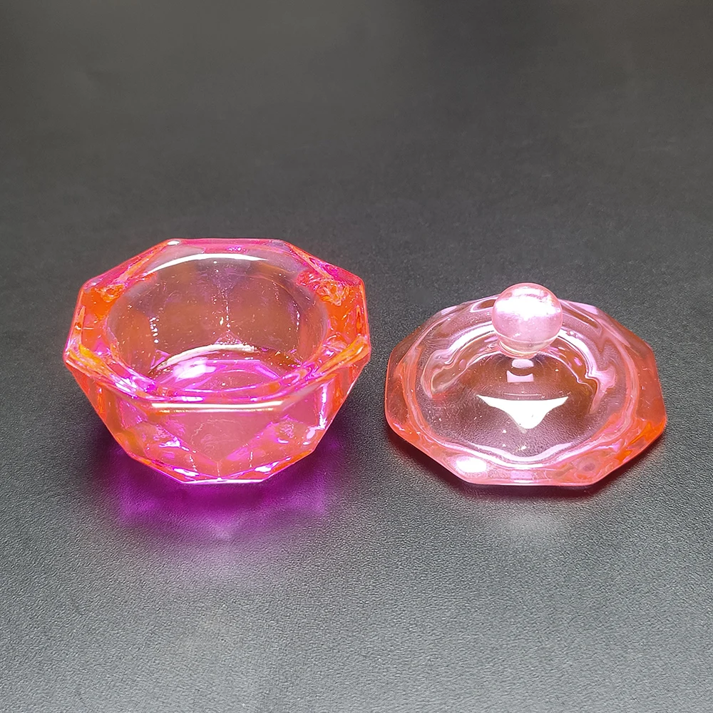 Nail Art Acryl Liquid Cup Dappen Dish Container Glas Kristall Tassen Glaswaren Werkzeuge für Nail Art Design – Detail 3