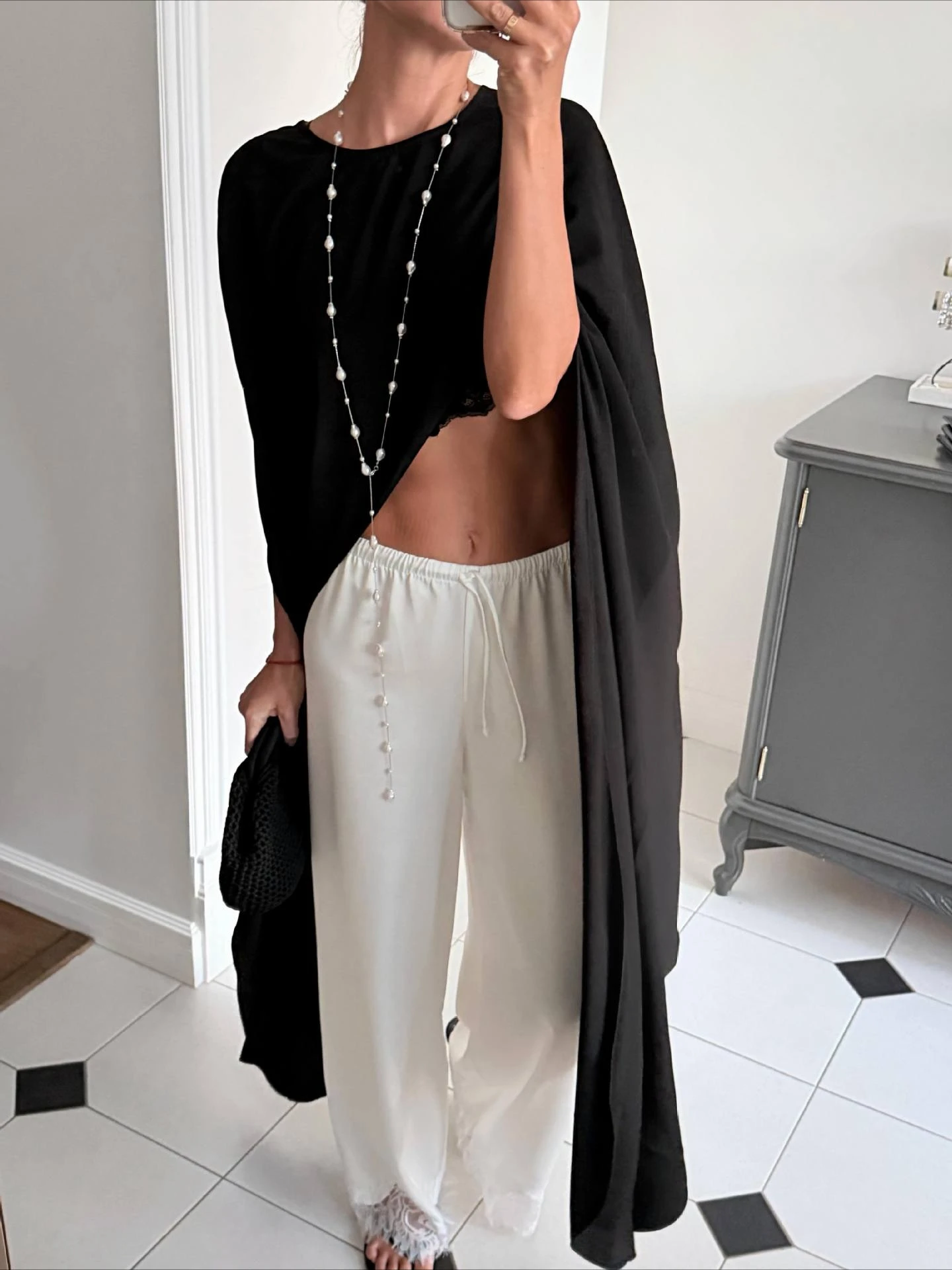 Fashion Casual See-through Long Cover-ups Women's Sexy O-neck Hollow Out Solid Tops Female Holiday Beach Blouse Top Streetwear view 5
