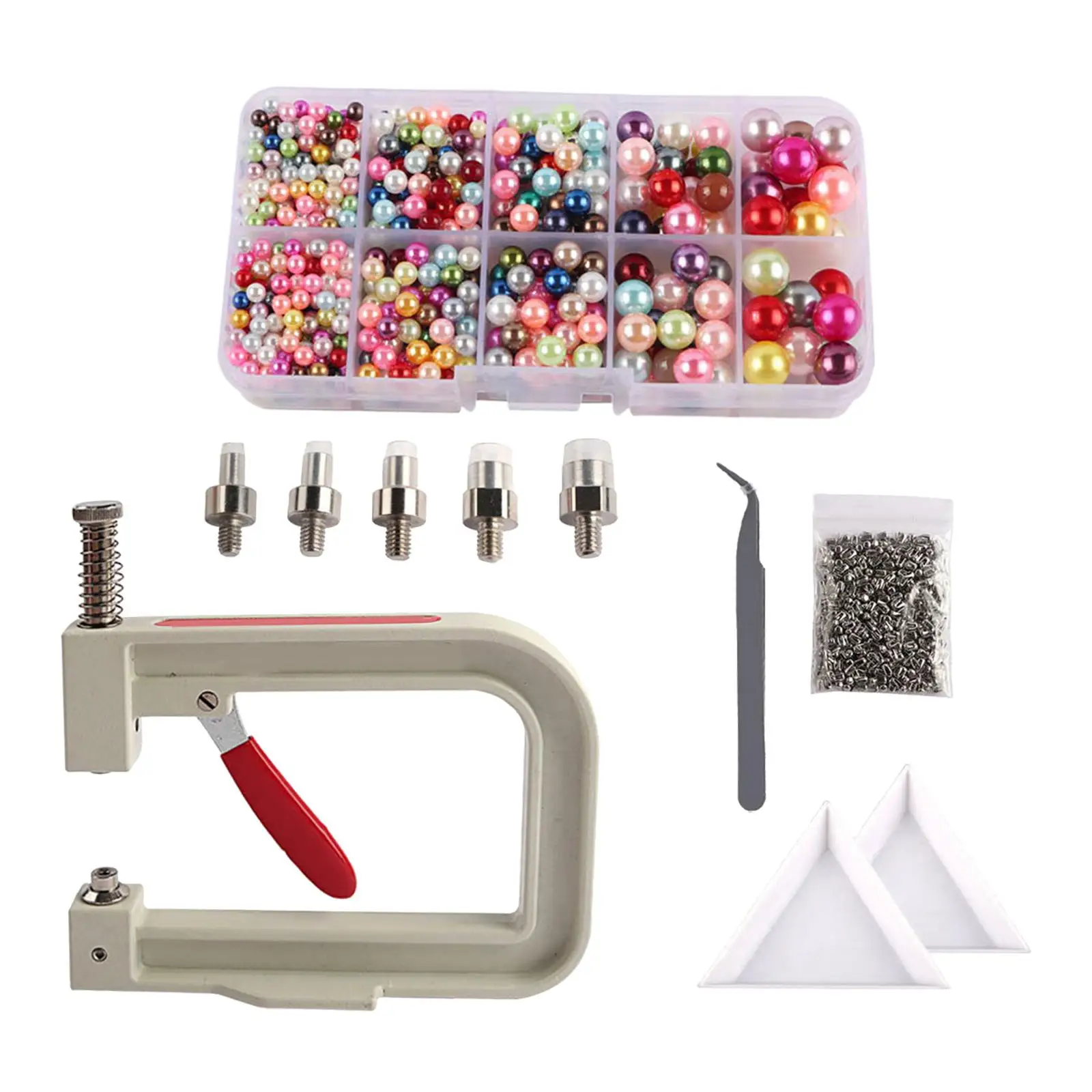 

Pearl Handmade Setting Machine Handmade DIY Craft Accessories for Cap Punch Multicolor