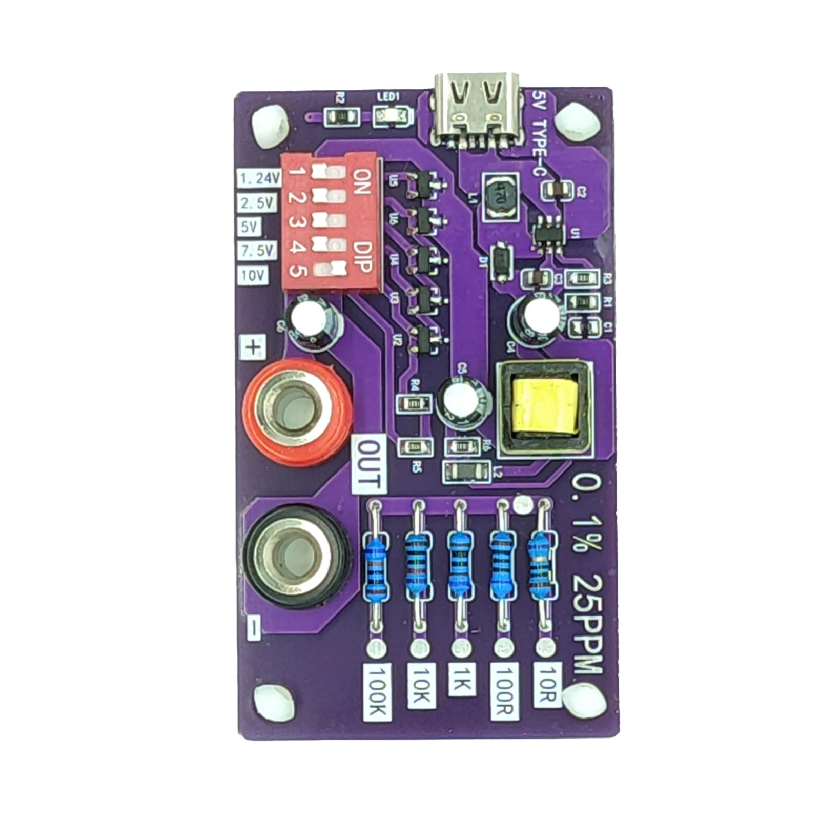 

Precision Voltage Reference Module 5 Channels 5 Levels Resistors of Calibration