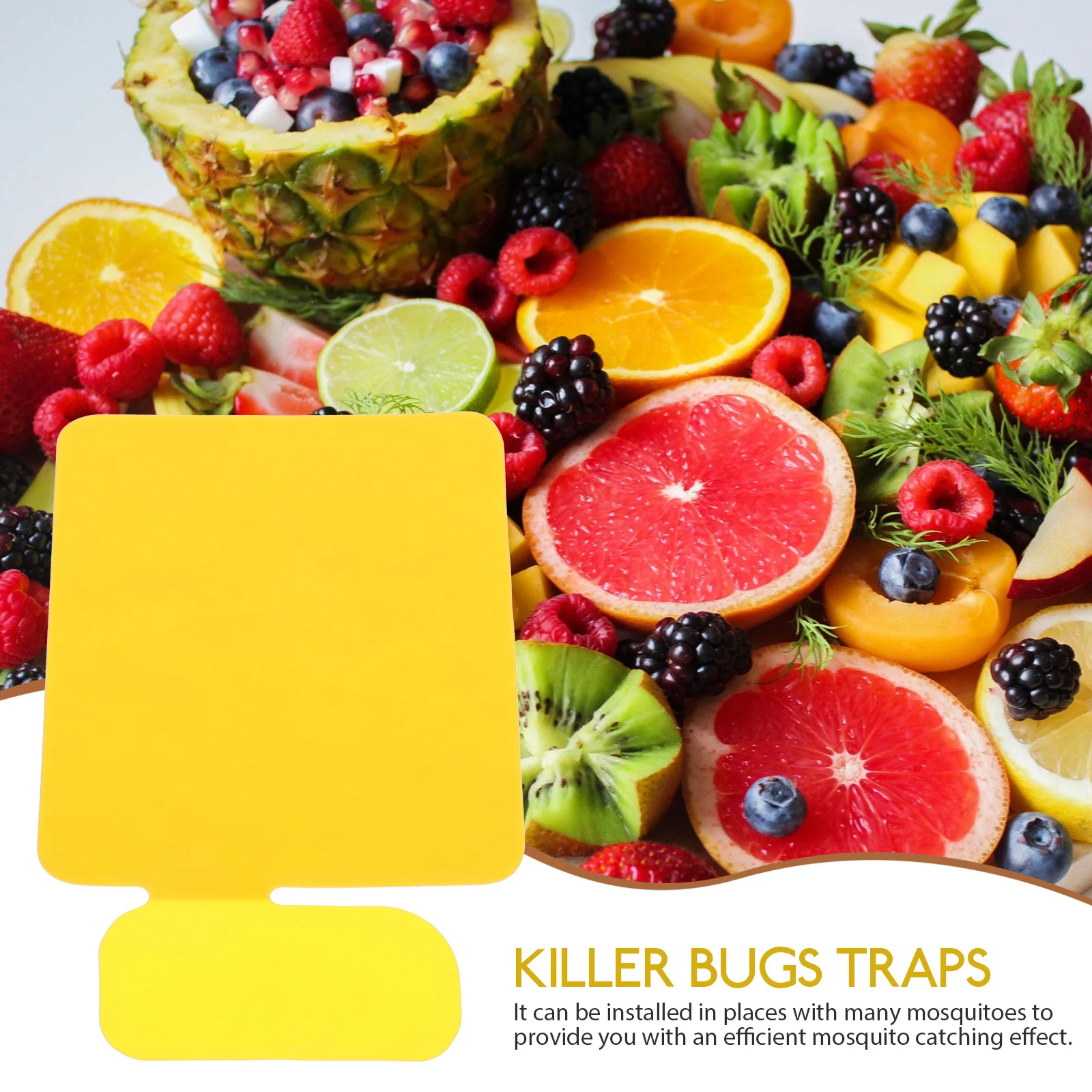 24 шт., липкие доски для ловли насекомых, креативная форма, липкие ловушки, эффективная ловушка для насекомых в помещении и на открытом воздухе