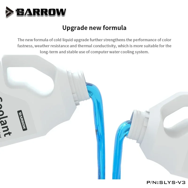 Barrow 1400ML Water Cooling Liquid Anti-corrosion Deionized Thermal Fluid ,PC Computer System Special Water Coolant SLYS-V3