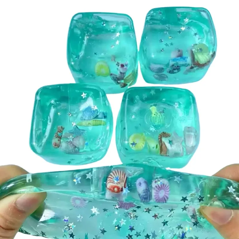 Brand-new Explosion Island Star Ice Cube Maltose Pinch Simulation Ocean Shell Slow Rebound Toy