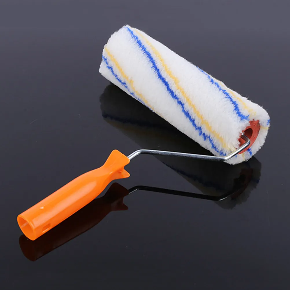 2Pcs Oil Paint Roller Covers Shed Resistant Lint Free Washable Reusable Paint Roller Brush Set for Walls Ceilings Smooth Finish