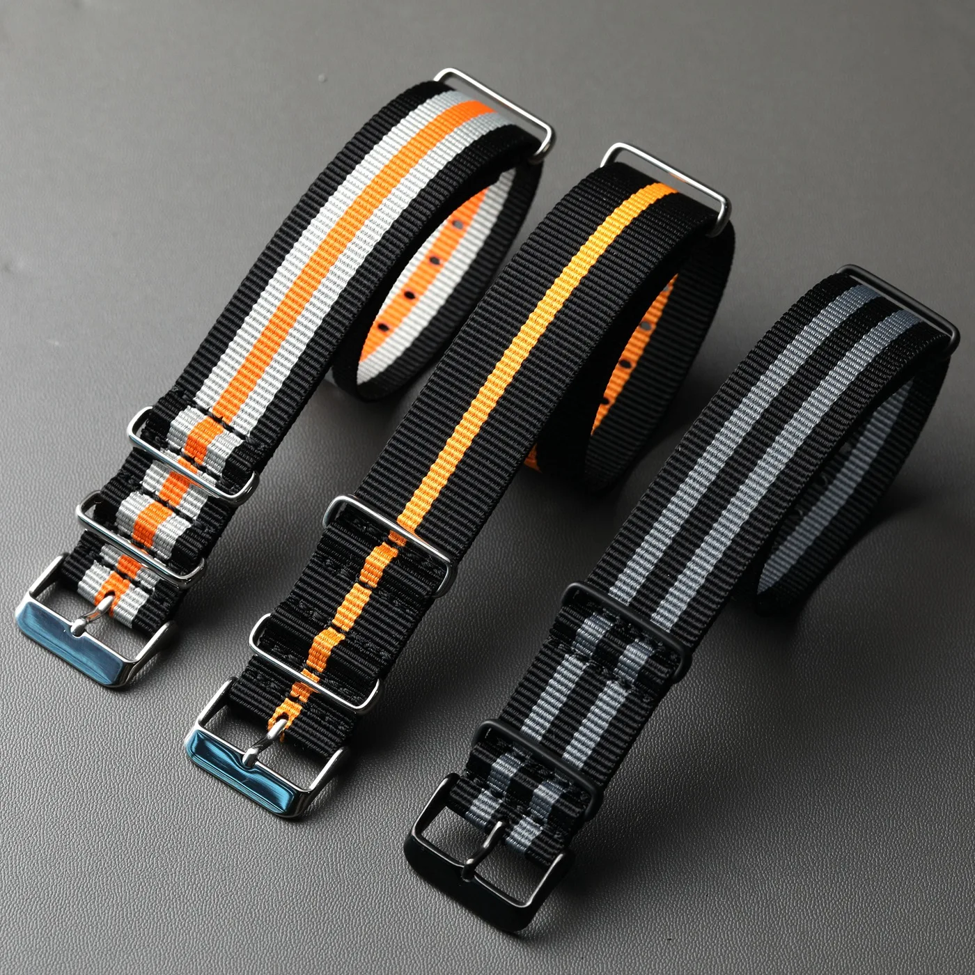 Nylon woven strap 18 20 22 24mm wear-resistant and waterproof male compatible pilot strap, retro soft bracelet