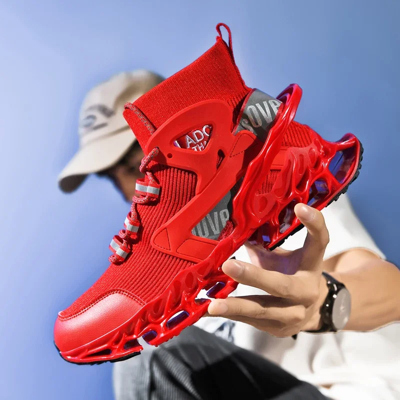 

Damping Shoes Race Unisex New Breathable Anti-slip Sneakers Luxury Trainer Race Sneakers Breathable Fashion Running Shoes