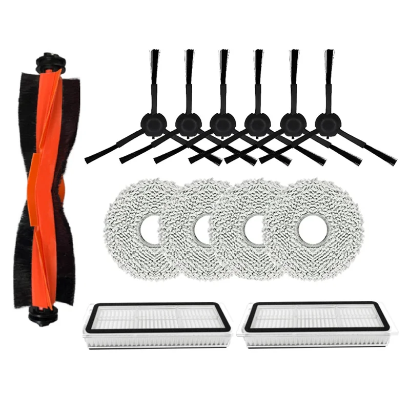 ~ دائم 1 مجموعة الجانب الرئيسي فرشاة تصفية ممسحة استبدال أجزاء ل Dreame X20 برو/X20 برو زائد جهاز آلي لتنظيف الأتربة استبدال سبا