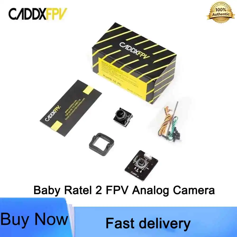Caddx Baby Ratel 2 1200TVL Starlight HDR FPV Camera 165° FOV 1.8mm 3g 5-40V for RC Drone Racing Accessories
