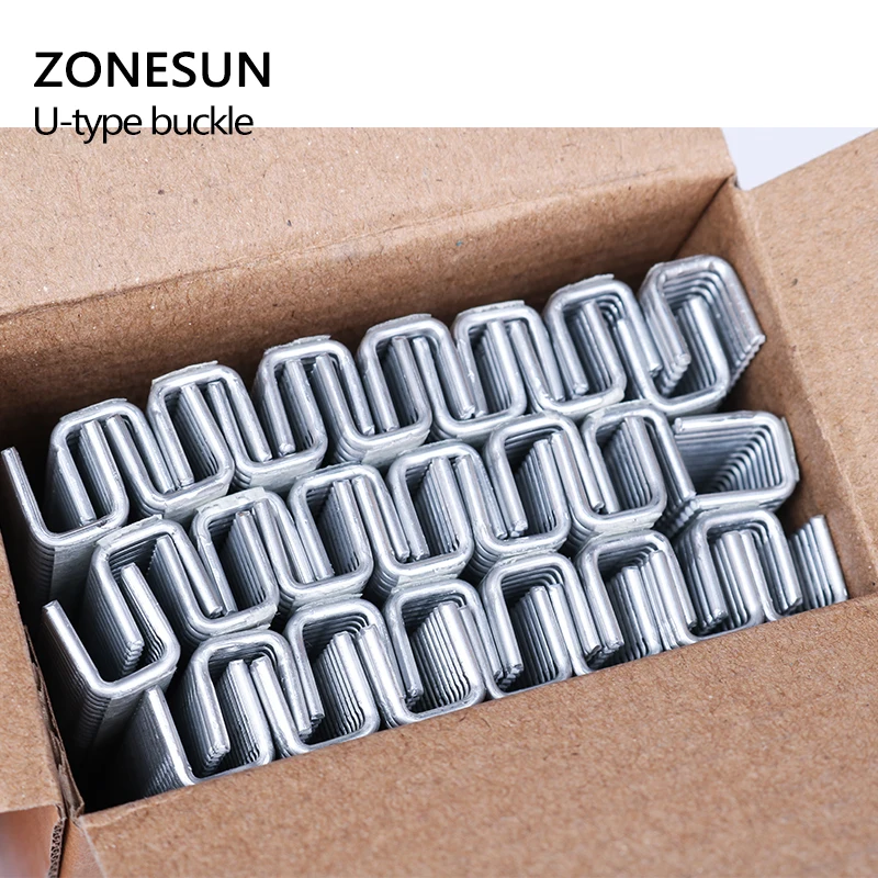 ZONESUN 1 scatola fibbia per manuale a forma di U 506 503 salsiccia Clipper Clipper Maker, clip per macchina di serraggio del supermercato