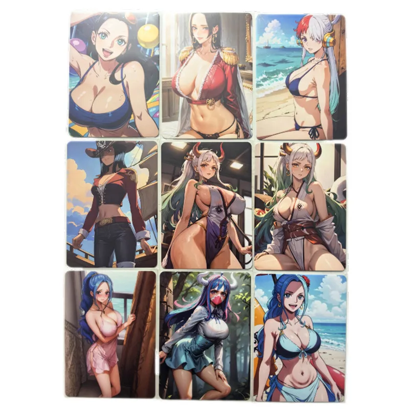 

9 шт./компл., сексуальная карта, цельная Hancook Nami Robin Yamato, телесная карта для взрослых, коллекционные карты для комиксов 18+, игры для приключений, игрушки, подарки