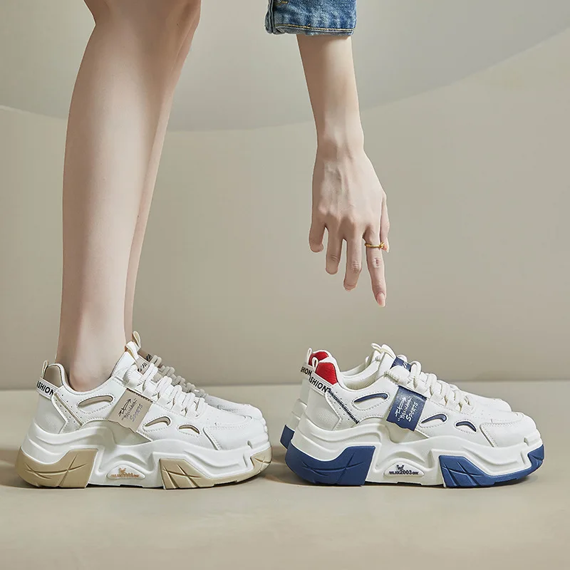 

Женская обувь, повседневная спортивная обувь на толстой подошве, дышащая мягкая подошва, нескользящие уличные кроссовки, обувь для скейтборда, кроссовки на плоской подошве