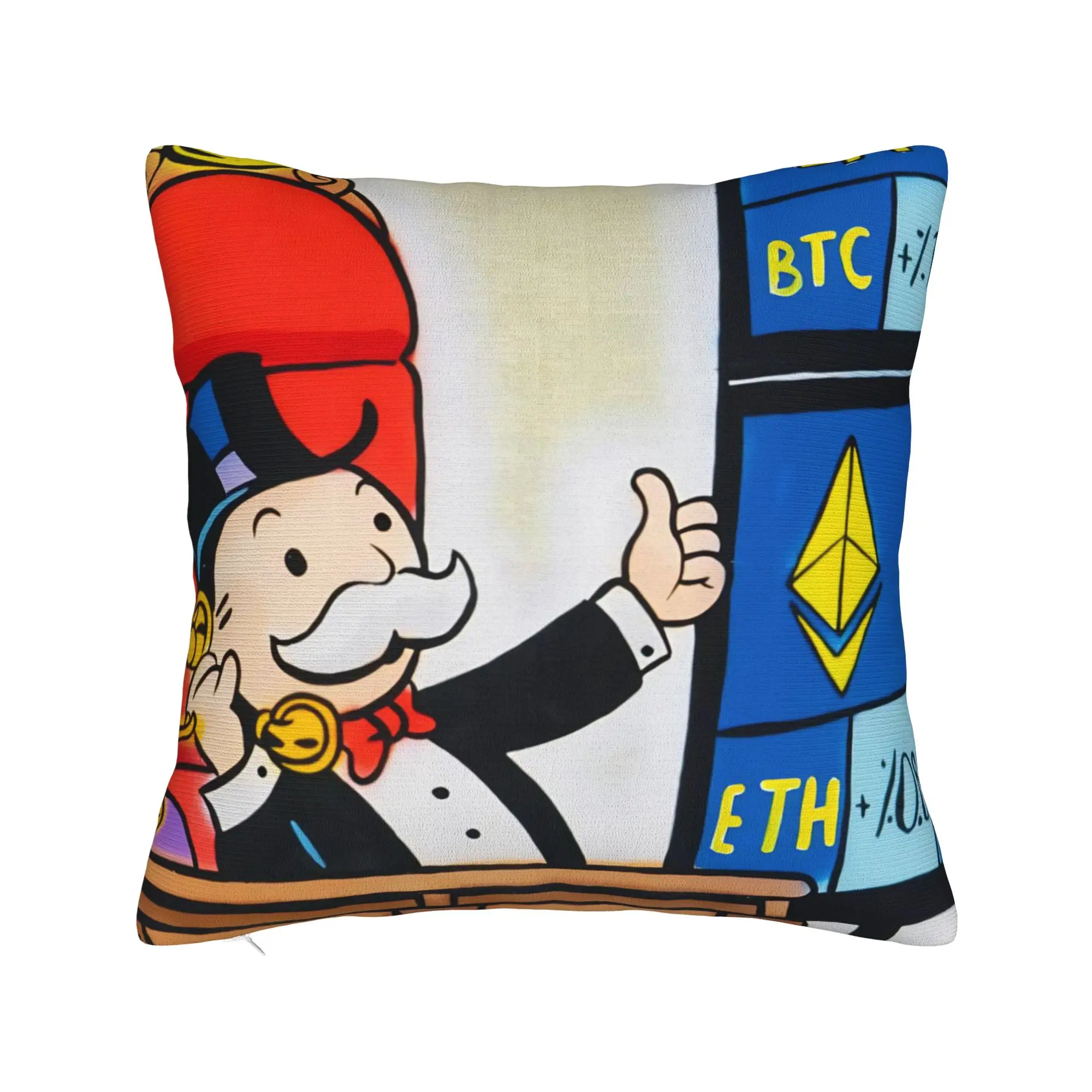 Alec Monopolys Pillow Cover Merchandise Soft Cushion Cover Decoration  Pillow Case Cover Home Multiple Sizes