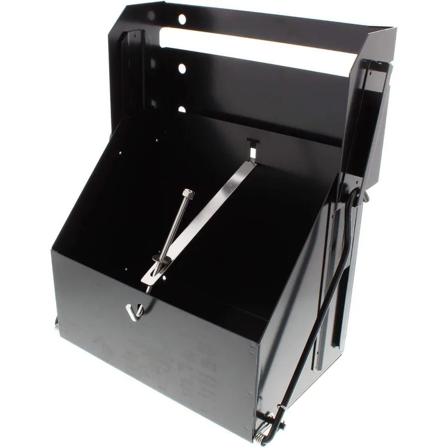 

Удаленный аккумуляторный ящик со стальным покрытием с черным покрытием: регулируемое крепление с замком, нижний доступ 4–1/4 дюйма Подходит для батарей высотой 10–11 дюймов x 7 дюймов.