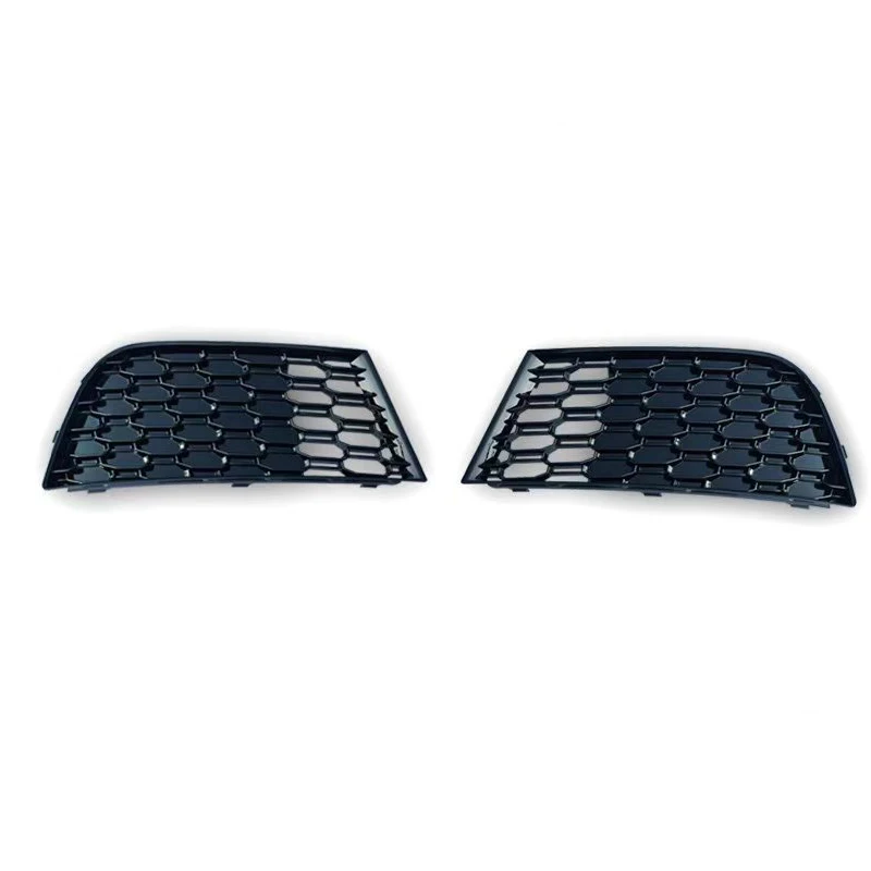 

2pcs Car Front Bumper Honeycomb Mesh Fog Light Grille Grill Cover For Audi A3 8V Sline S-line S3 2017 2018 2019 2020 Accessorie