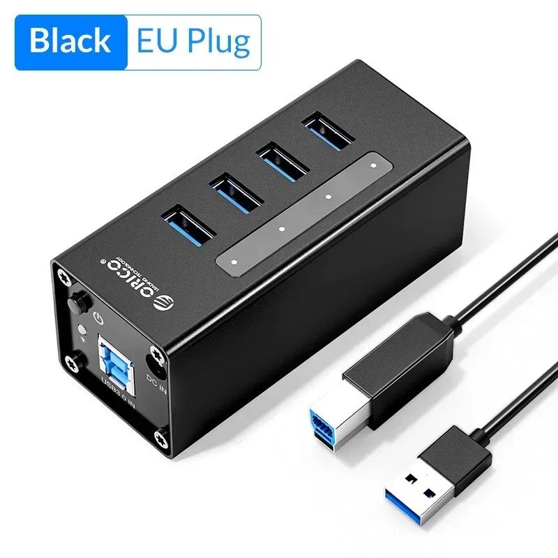 ORICO Aluminium 4/7/10-poorts USB 3.0 Hub Multi USB Splitter Dock Station met USB-oplaadfunctie voor laptopaccessoires Splitter