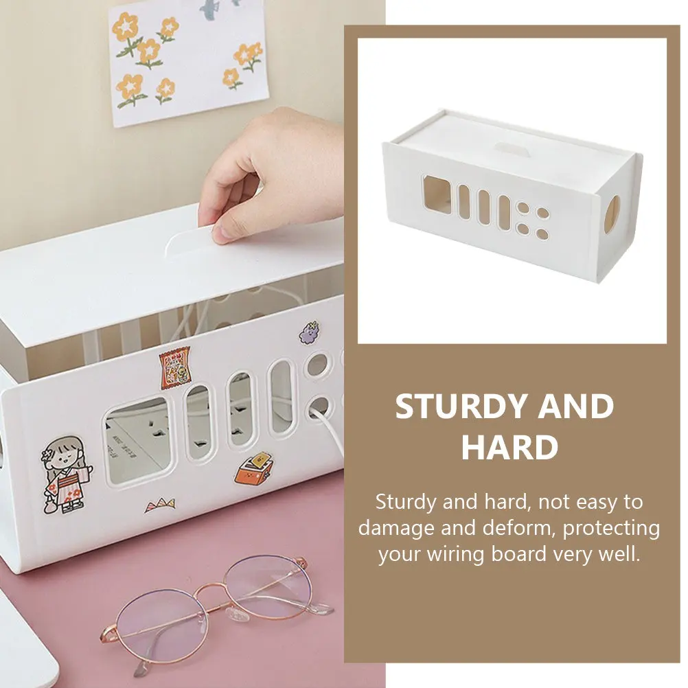 

Контейнер-органайзер для кабелей: прочный пластиковый корпус для туалета, кухни, ванной, гостиной – безопасная защита проводов и кабелей