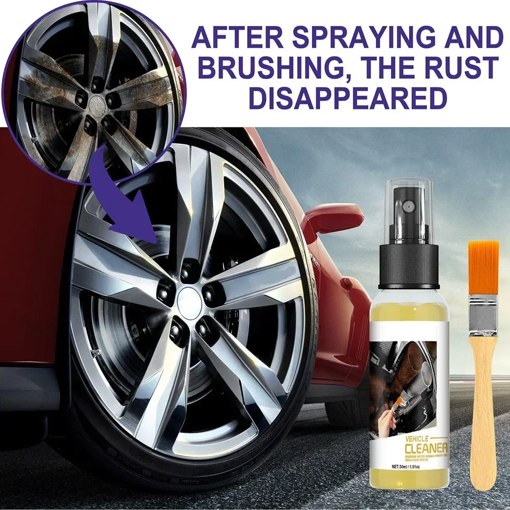 Dissolvant de rouille injuste avec brosse, spray antirouille multifonctionnel pour automobile, accessoires de voiture, prévention de la rouille, 30ml