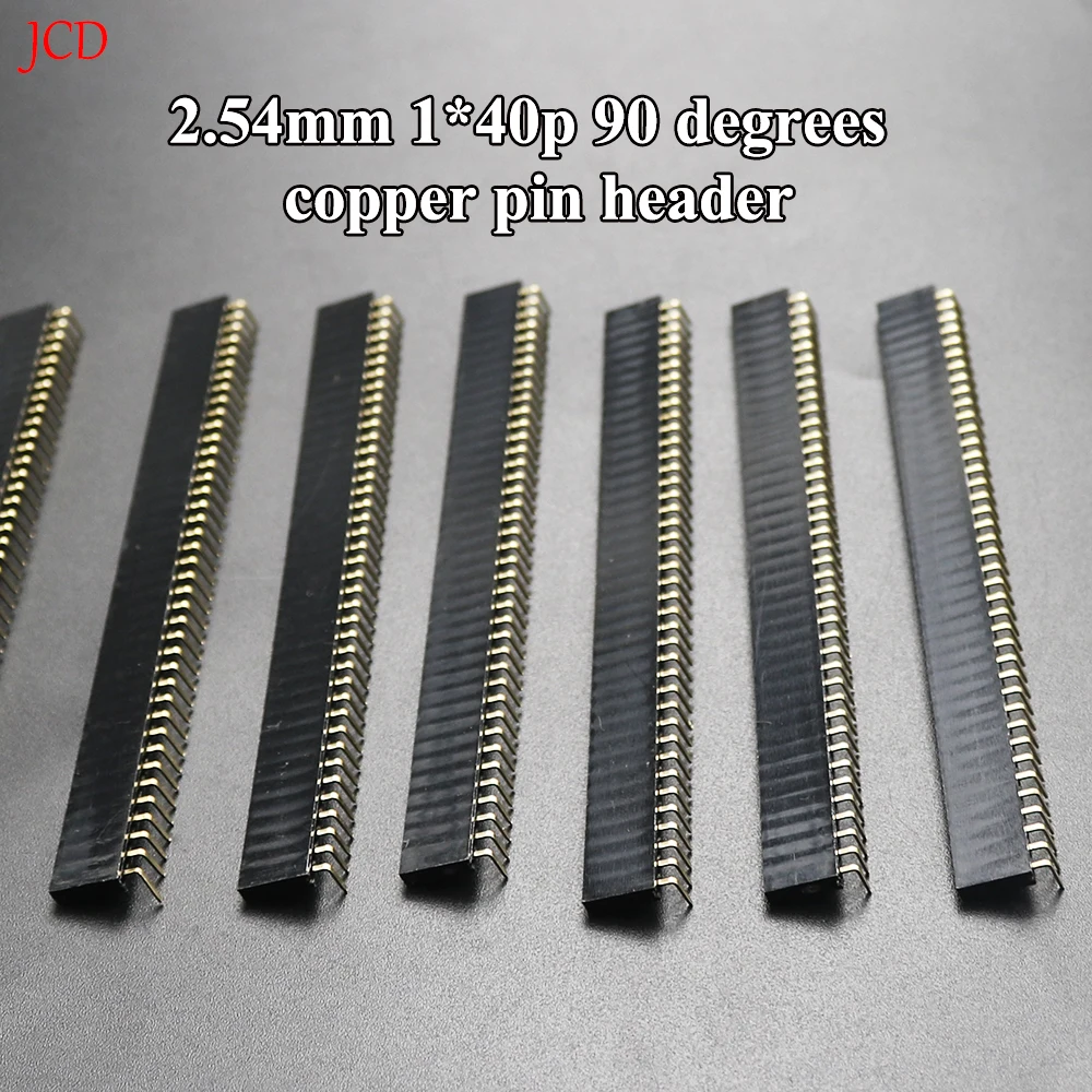 10PCS 1X/2/3/4/5/6/8/10/40 PIN Single Row Right Angle FEMALE PIN HEADER 2.54MM PITCH Strip Connector Socket 3p/4p/6p/8p/20p/40p