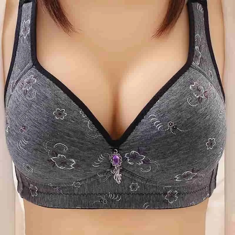 Women Underwear Wire Free Comfort Push Up Bras Female Sexy Lingerie Soft Thin Breathable Black Bralette Soft And Comfortable Bra