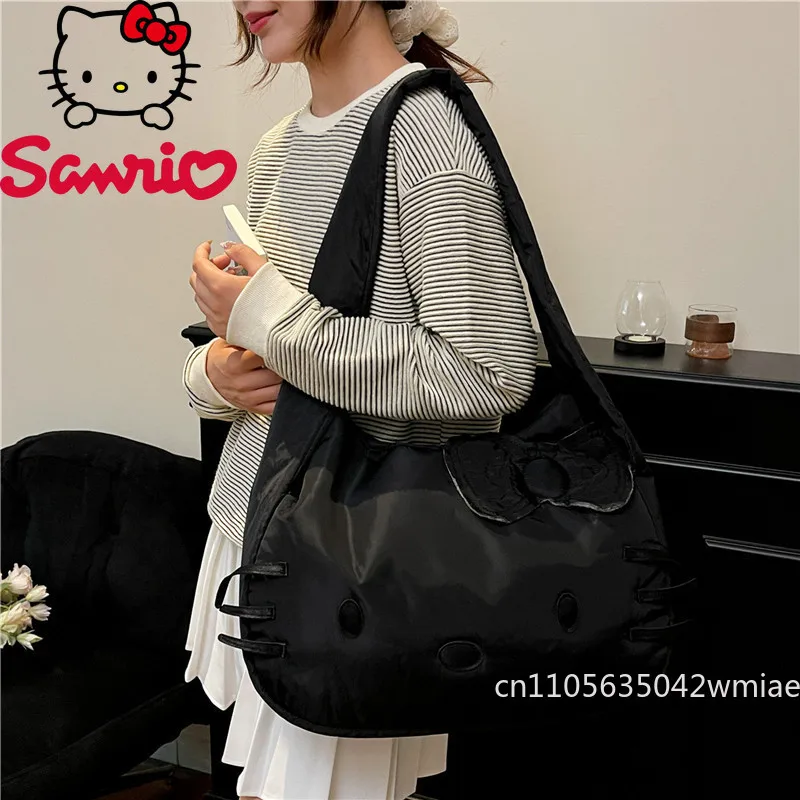 Hello Kitty 2026 nuevo bolso de mano para mujer, bolso de hombro de alta calidad a la moda para mujer, bolso cruzado de almacenamiento multifuncional de dibujos animados
