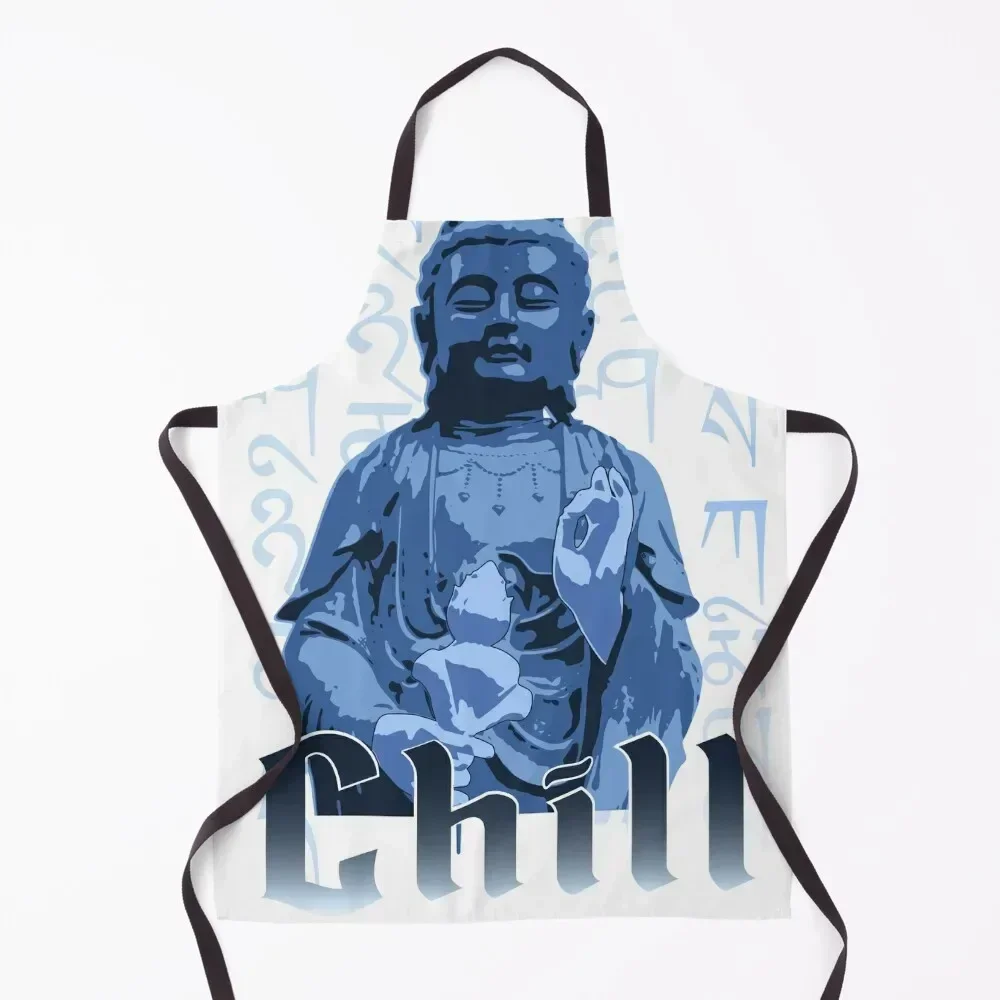 

Bu-Duh Chill Apron work ladies Cleaning Products For Home Kitchen on the wall Kids Apron