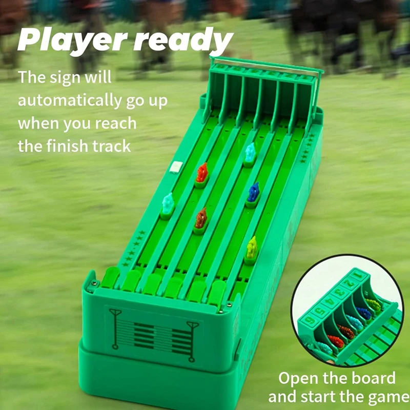 Horse Race Board Game Electronic Desktop Game Battery Powered Horse Racing Machine Set Family Party Table Games-A12I