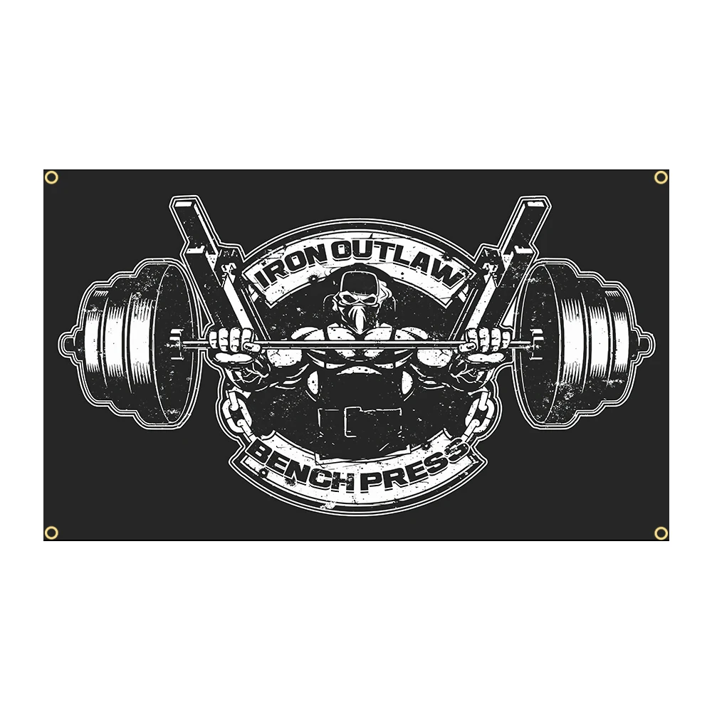 Bandera gimnasio fitness para decoración corporal y ejercicio - imagen 2