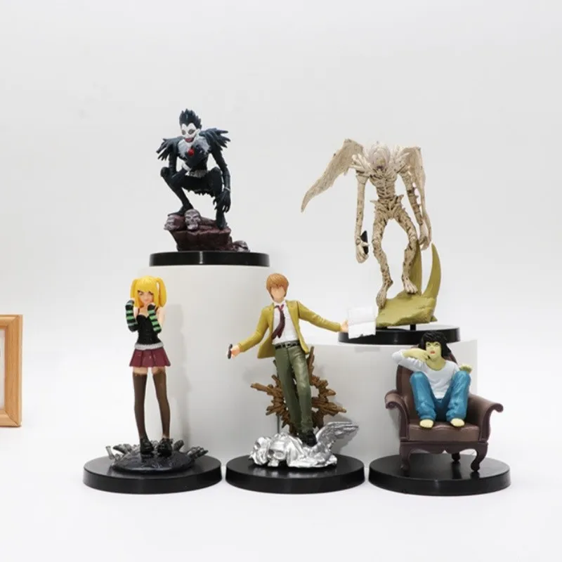 Death Note Figures Yagami Light Misamisa Anime Figure Ryuk Rem Figurine Statue Model Doll Collect Room Decoration Desk Toys Gift