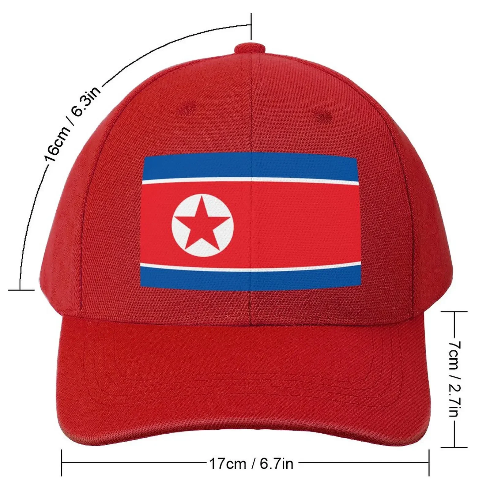 Flag of North Korea Baseball Cap Sun Hat For Children Sun Cap Dropshipping Hat Women Men'S