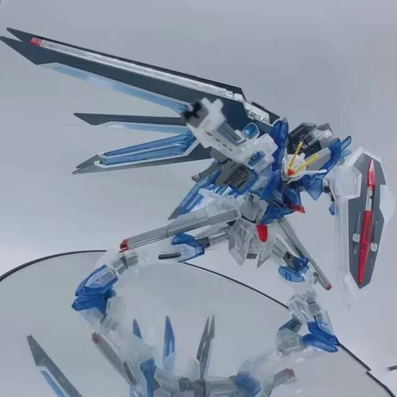 ZGMF-X10A HG 1/144 RISING FREEDOM 하프 컬러 투명 조립 메카 모델 액션 피규어, 어린이 장난감 선물, 소장용