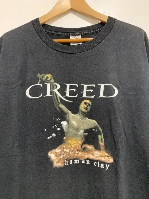 Creed Human Clay Band Black Short Sleeve Cotton T-shirt Unisex VN0232