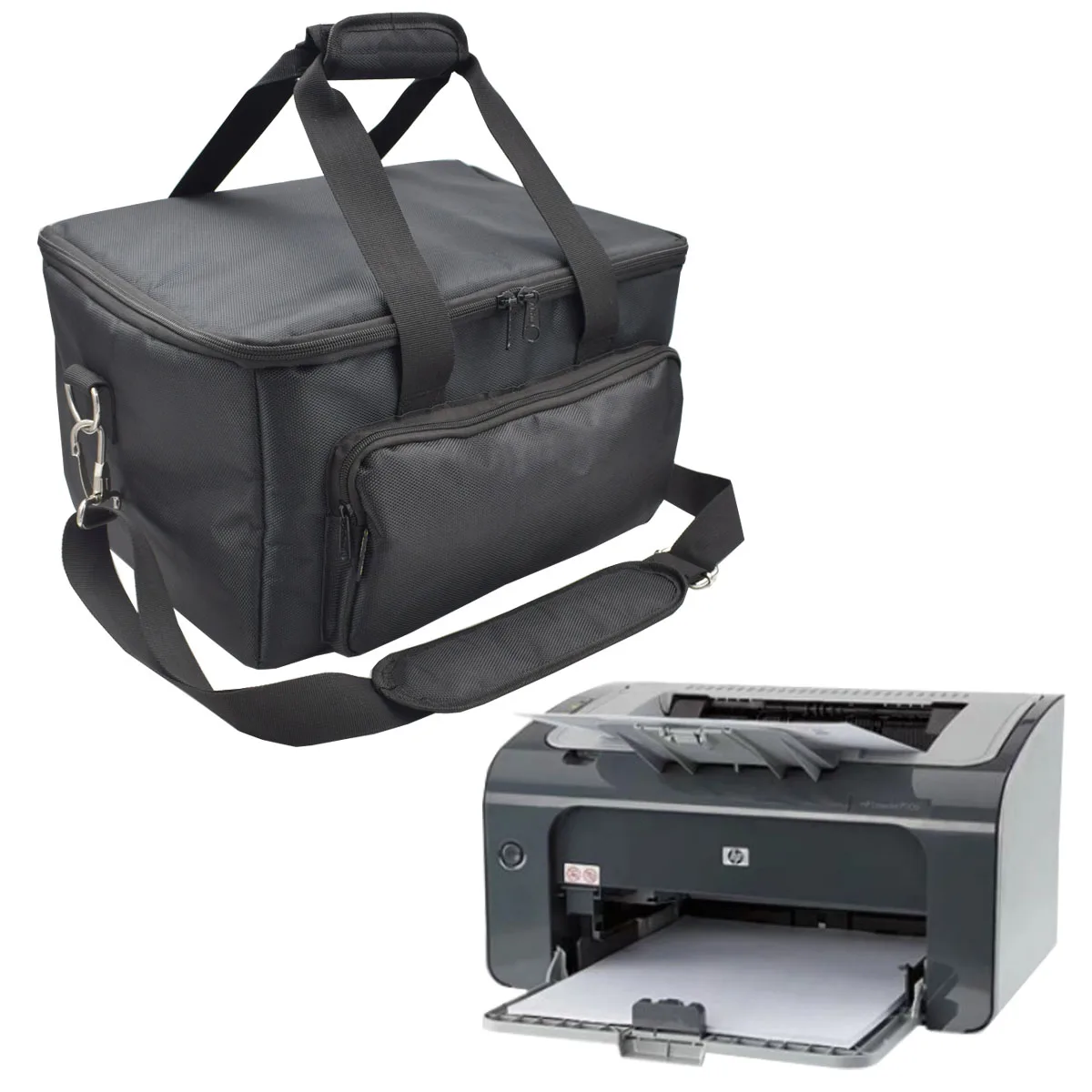 Printer Bag, for HP/1 Black and White Laser Table Invoice Printer Portable Shoulder Bag Waterproof Storage Bag