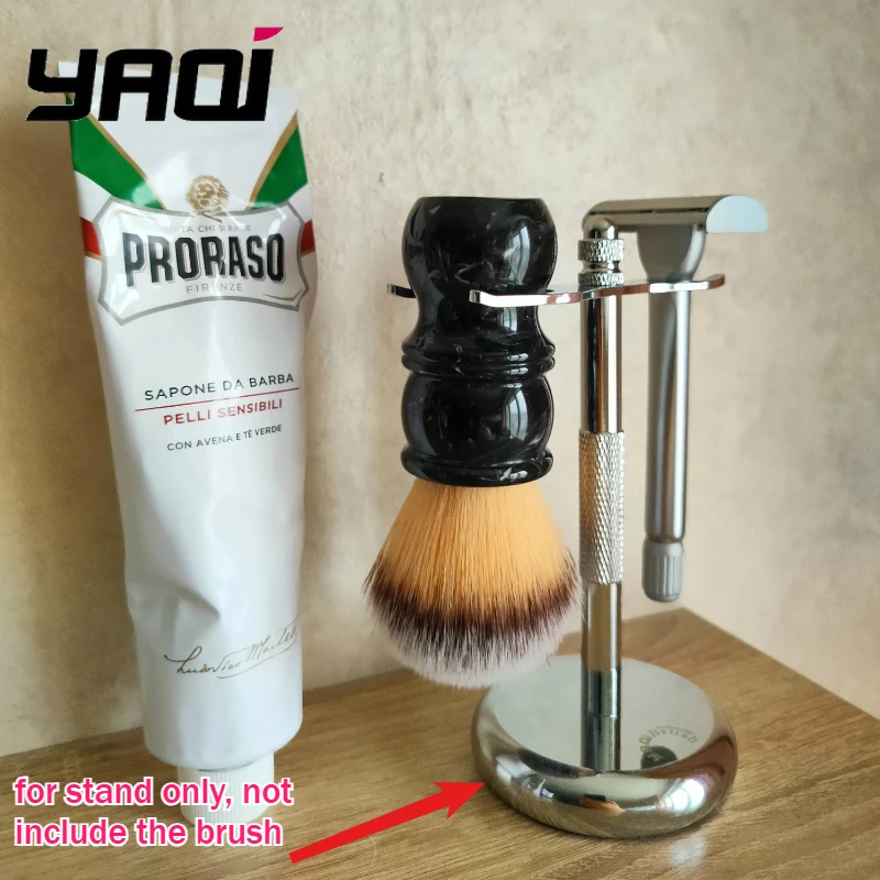 

2026 Flash Sale！YAQI Mens Shaving Brush And Razor Stand Set for 30mm Knot Brush