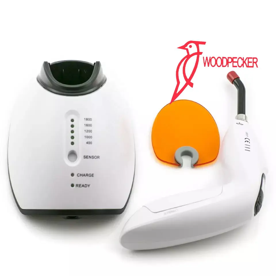 Woodpecker-Luz LED F para curado Dental, lámpara fotosensible para blanqueamiento Dental, relleno inalámbrico de resina