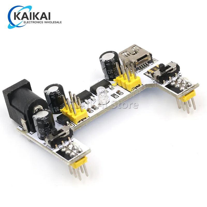 MB102 Breadboard Power Supply Module /MB102 white Breadboard Dedicated Power Module 2-way 3.3V 5V MB-102 Solderless Bread Board