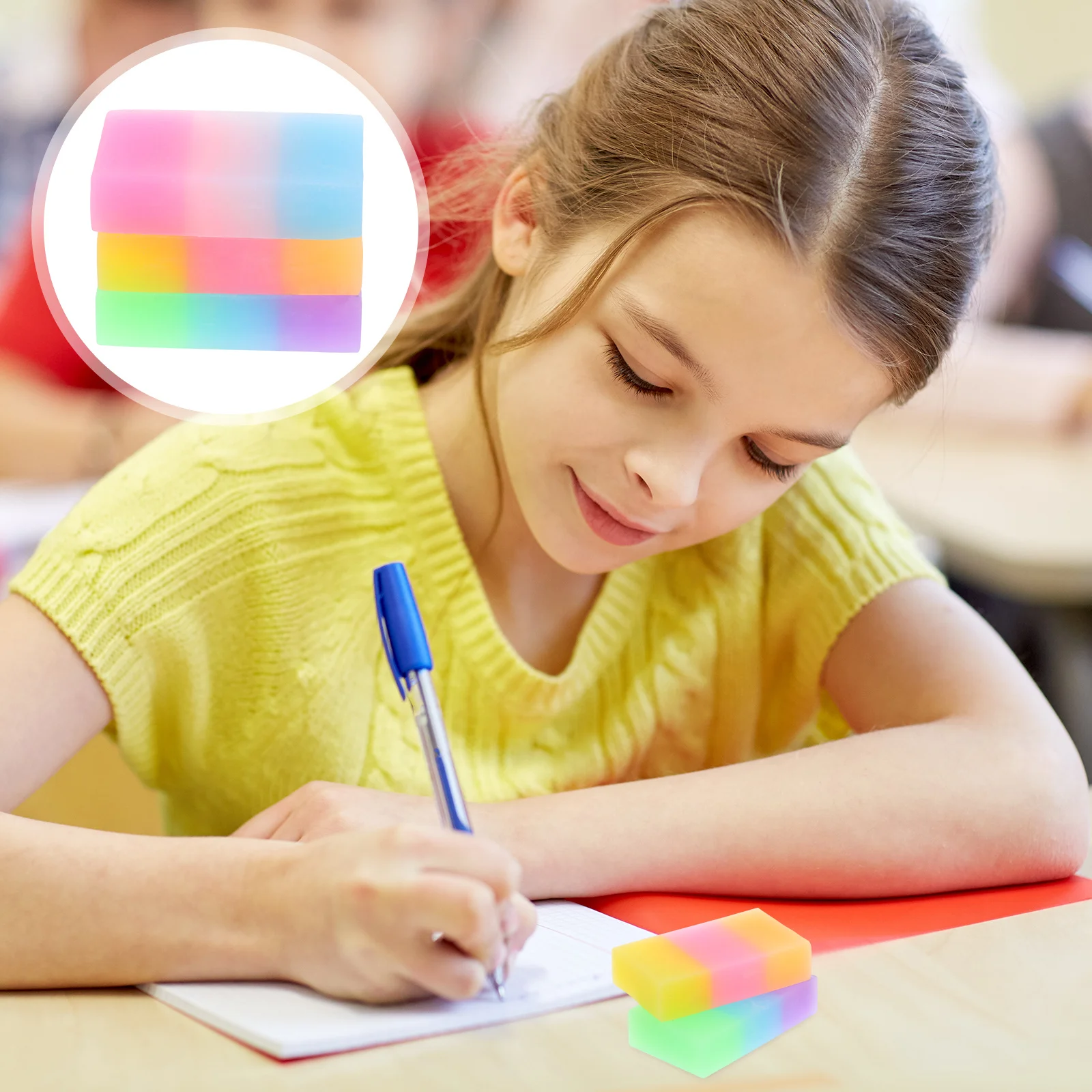 36 Stück Gelee-Radiergummis, zarte Buntstift-Radiergummis zum Zeichnen, entzückende Cartoon-Partygeschenke, Bleistift-Radiergummi