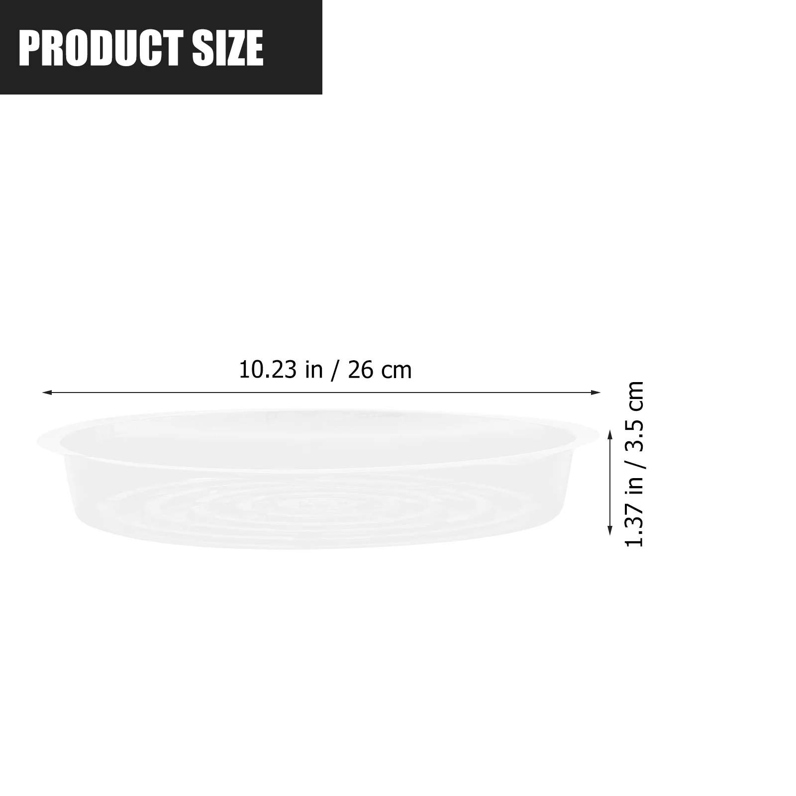 

10Pcs Round Plant Saucer Clear Plastic Pot Tray Indoor Outdoor Water Drainage Collectors Plants Water Tray Plant Trays for Pots