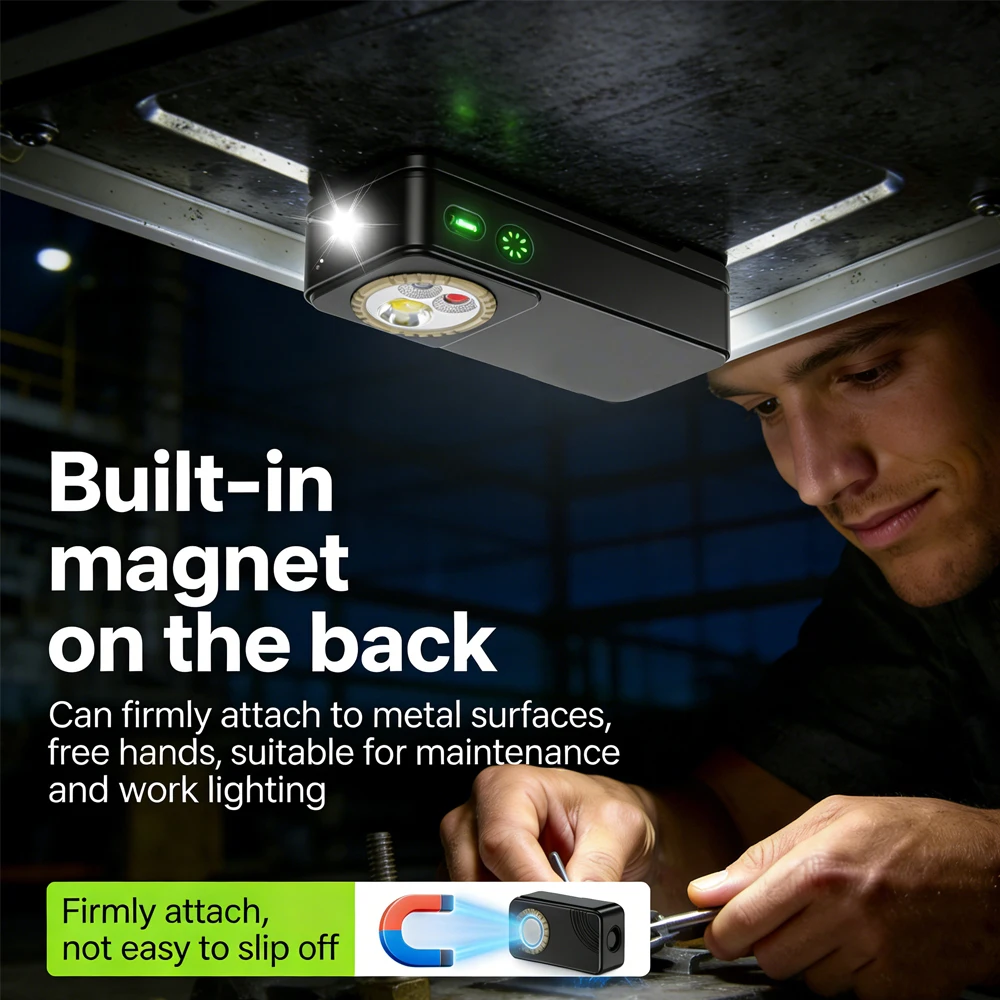 Rechargeable LED Headlamp Flashlight - Super Bright,Multiple Lighting Modes,Magnetic,Adjustable Head Light,Outdoor,Camping,Gift