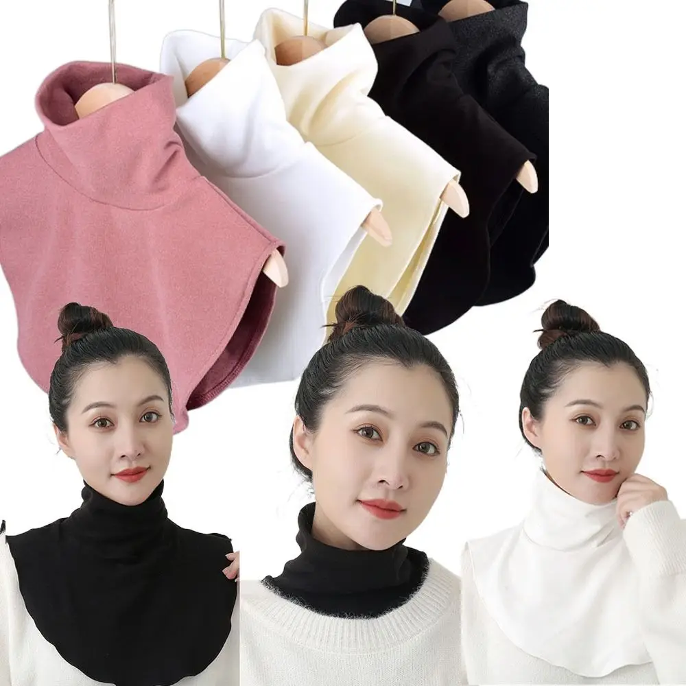 

High Neck Cover Scarves Wraps Fake Collar Fashion Detachable High Collars High Elastic Clothes Accessories Turtleneck Men Women