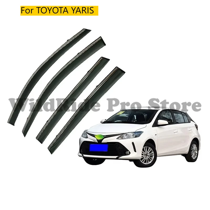جديد مخصص السيارات نافذة الباب قناع سيارة الطقس درع المطر منحرف لتويوتا يارس #1