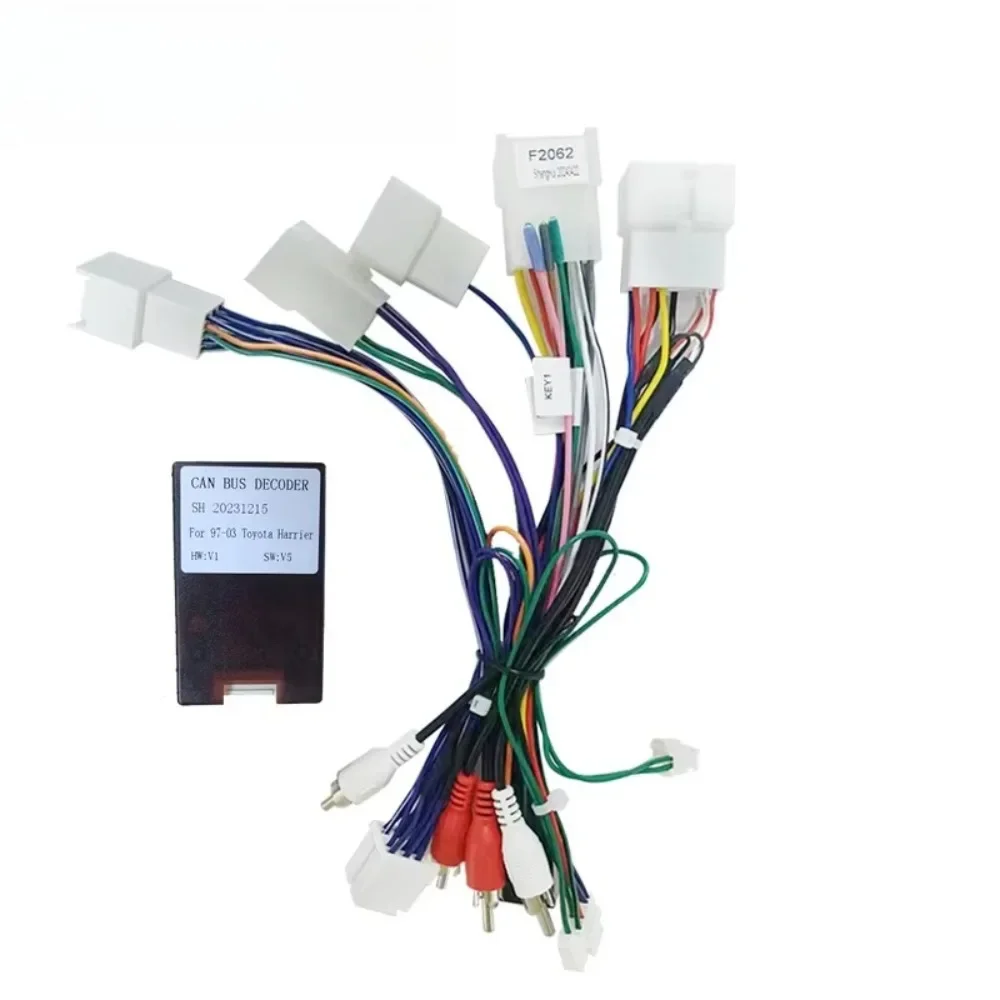 adaptador-de-cable-de-16-pines-para-toyota-harrier-1998-1999-2000-2001-arnes-de-cableado-cable-de-alimentacion-decodificador-canbus-para-radio-de-coche-android