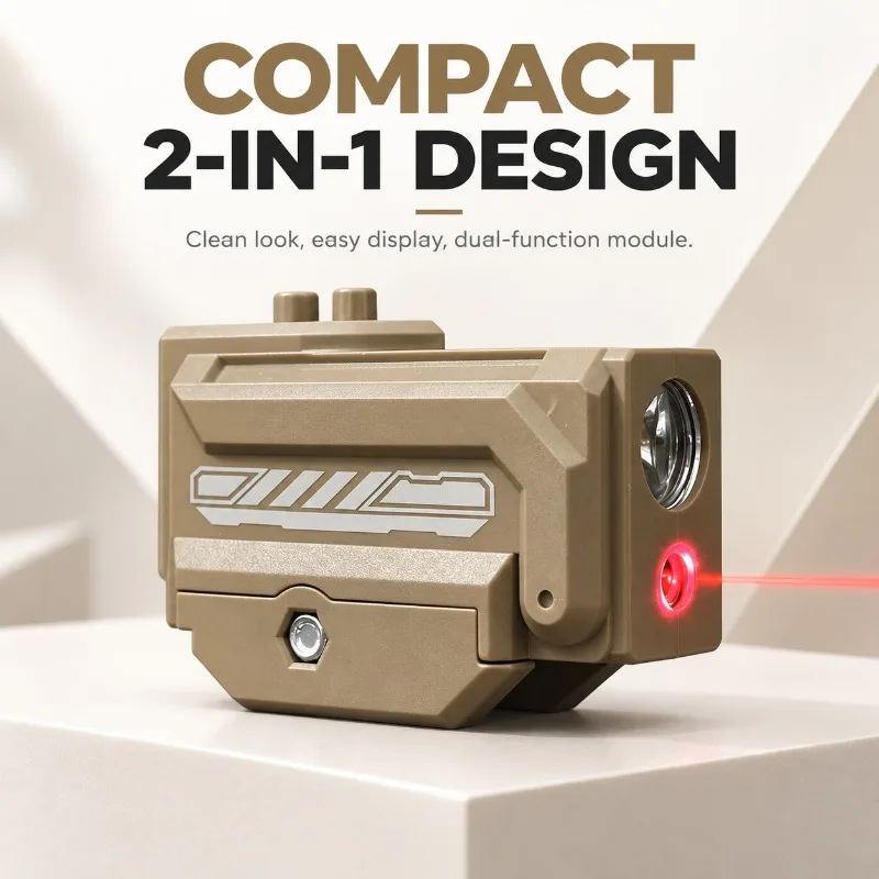 Hobby Model Rail‑Fit Light Module, Bright Torch with Red Light Decoration Effect, Plastic Replacement Part