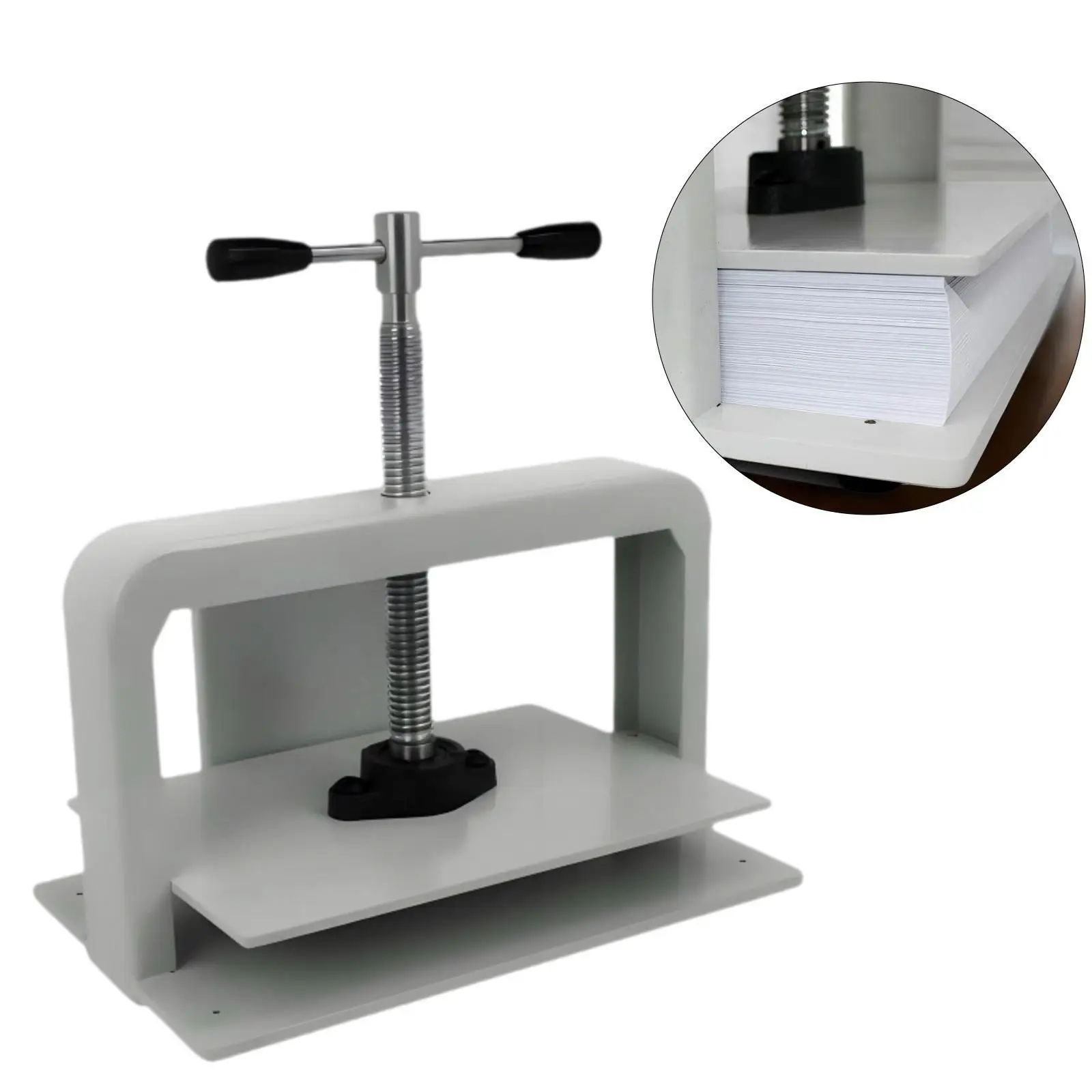 Manual Paper Press Machine Notes Invoice Bookbinder for Checks files Recipes