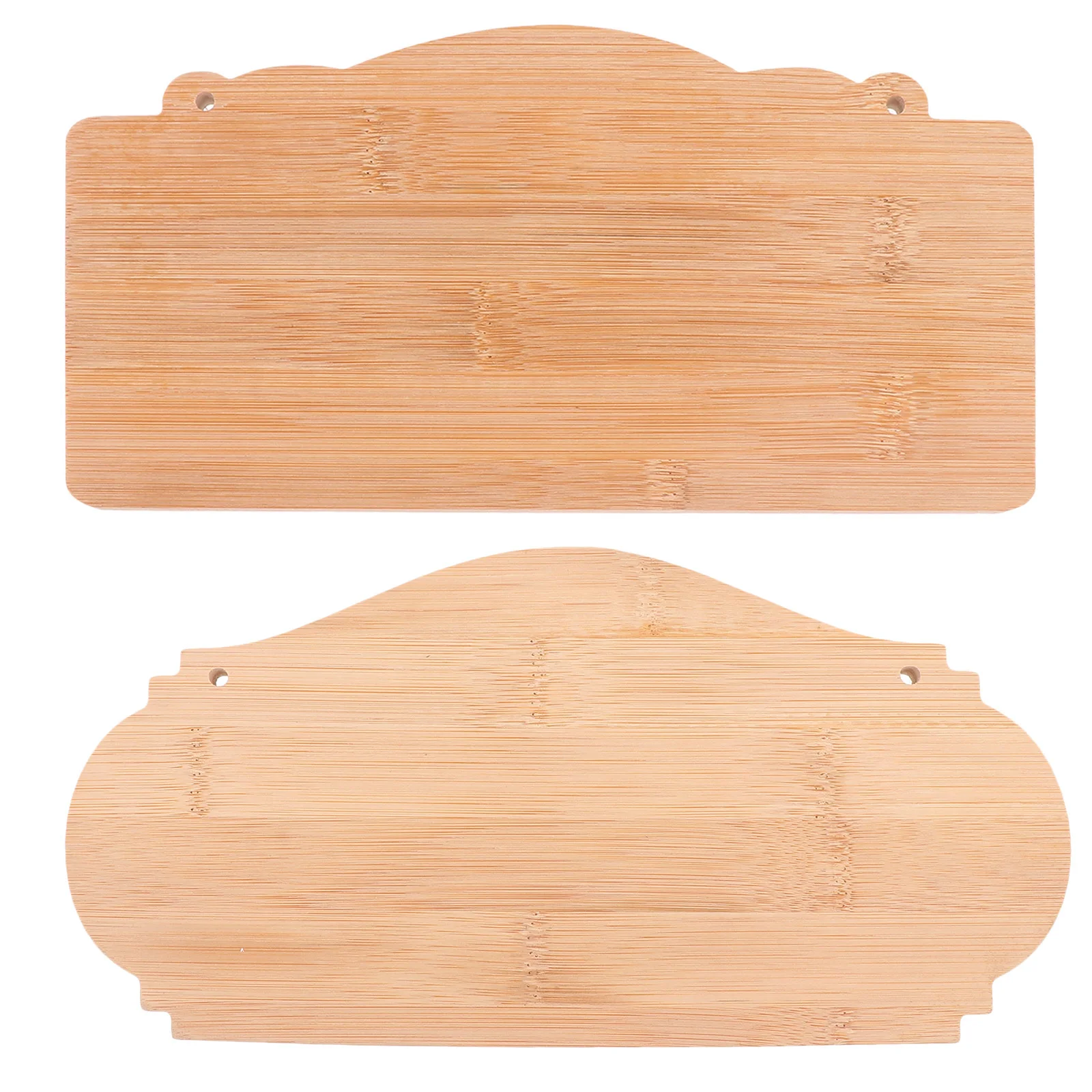 

2Pcs Unfinished Blank Bamboo Plaques DIY Hanging Tags for Door Signs Wall Decor Home Decoration Number Plates Ornaments