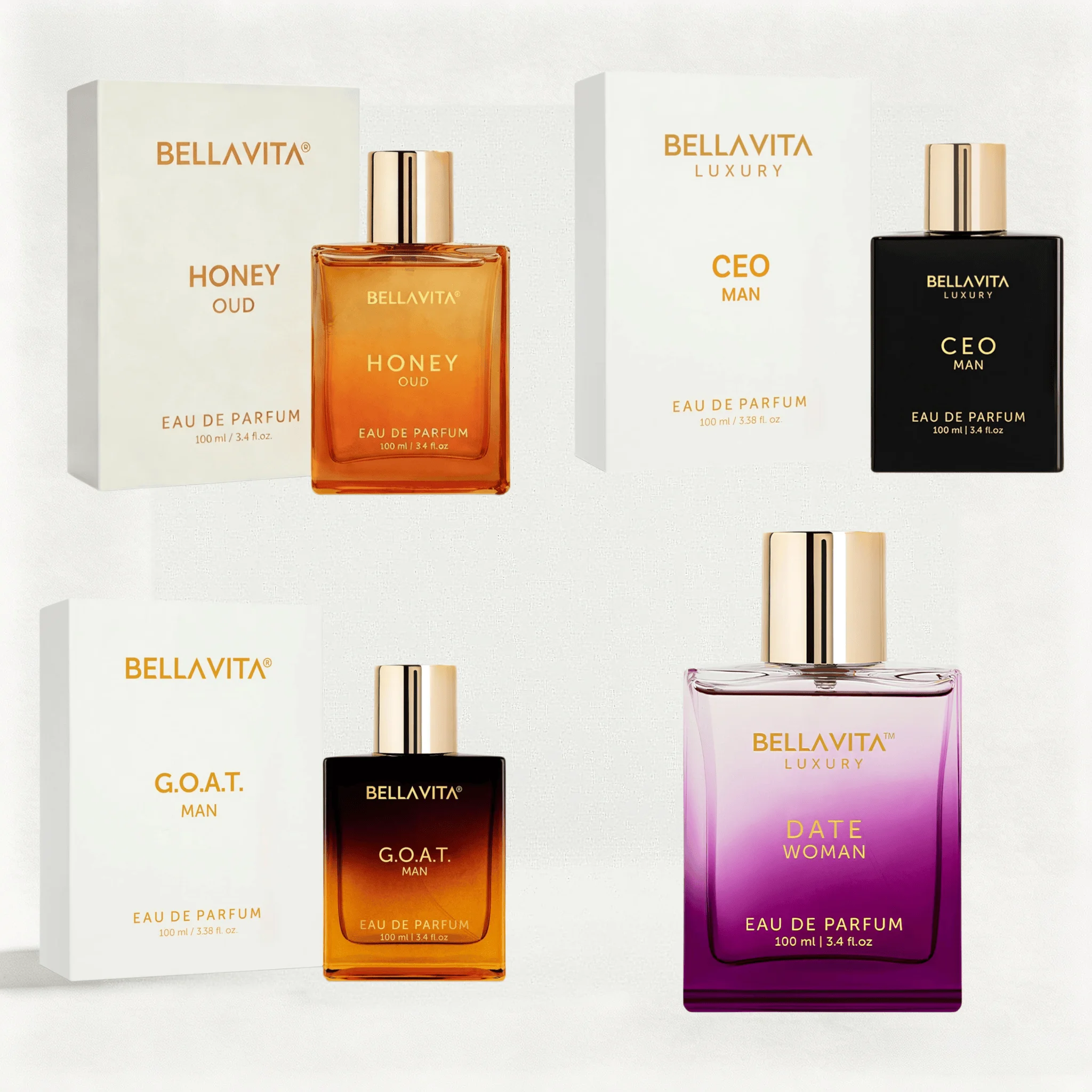 Perfume Alcohol Fragrance - Bellavita Lüks G.O.A.T. ve Honey Oud